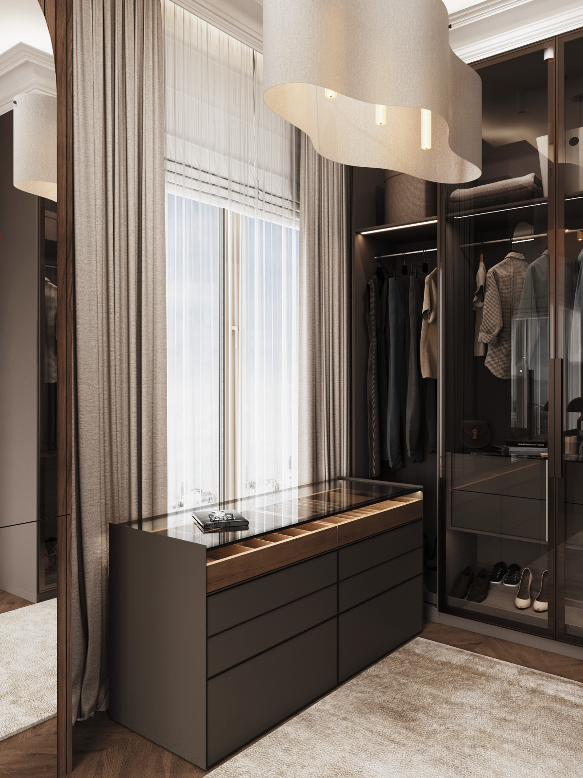 Современный интерьер на 200 кв.м.