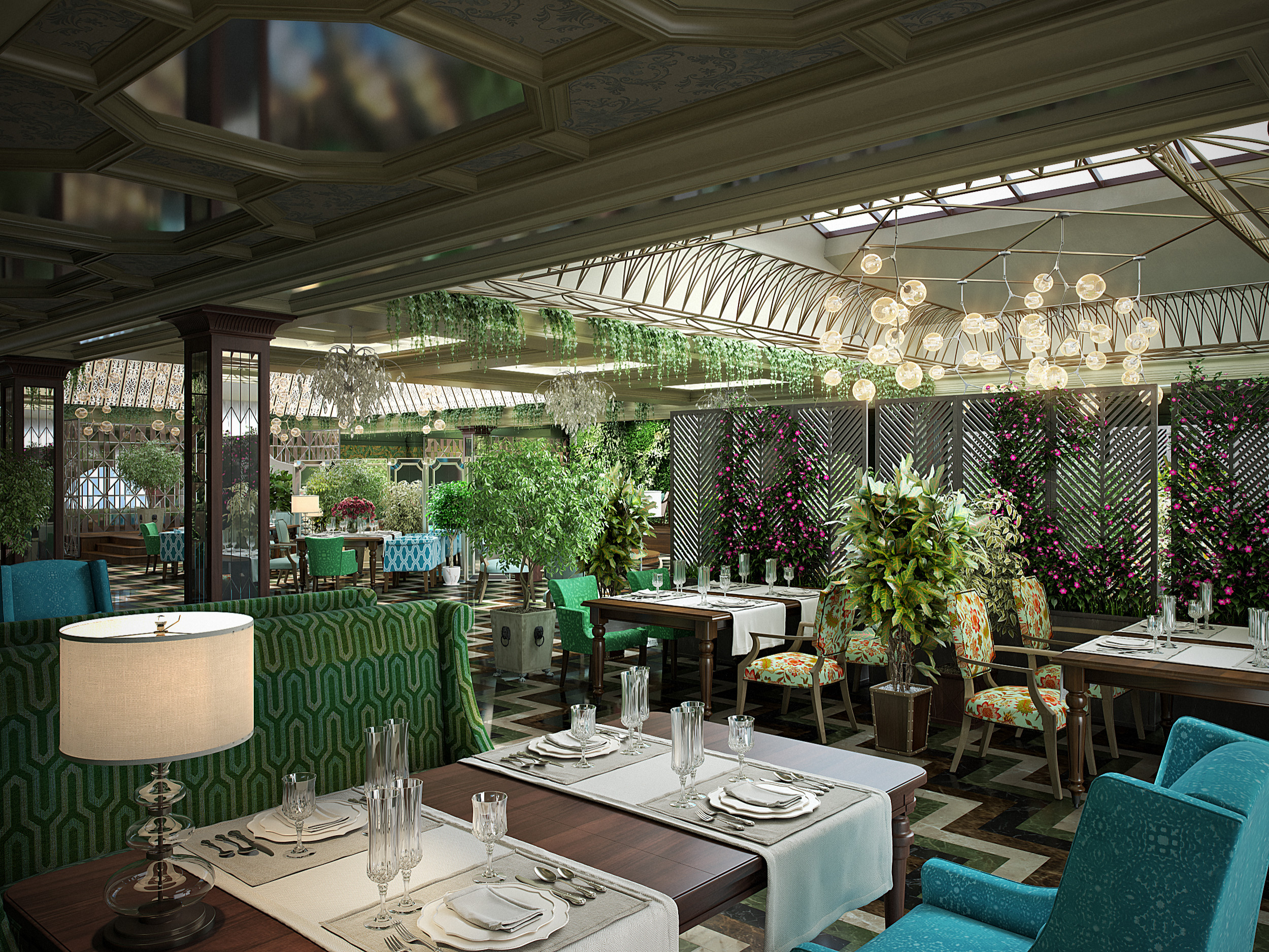 Обложка проекта: Музыкальный ресторан-оранжерея