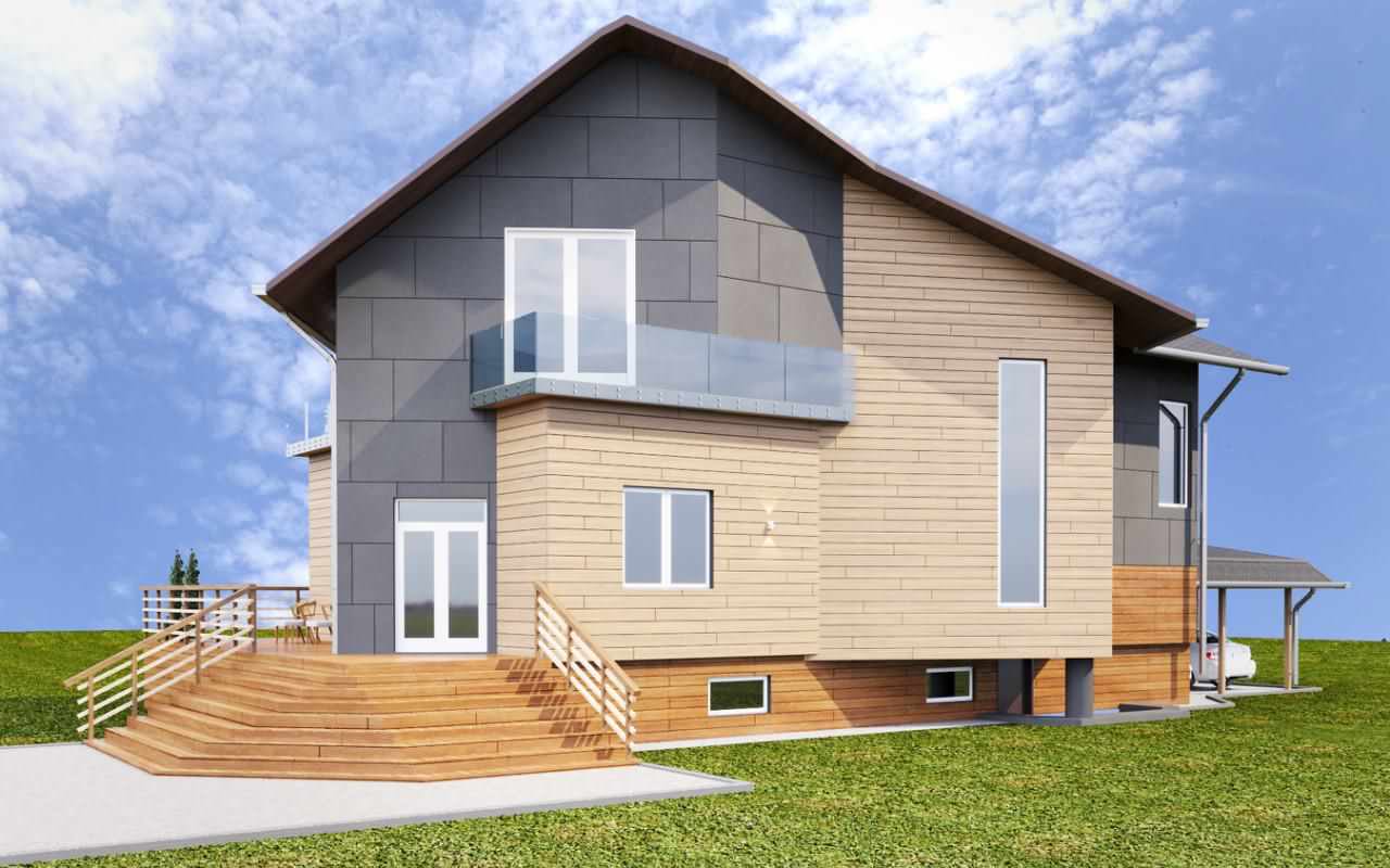 СОВРЕМЕННЫЙ ДОМ ДЛЯ МОЛОДОЙ СЕМЬИ В ТАРАСОВО.