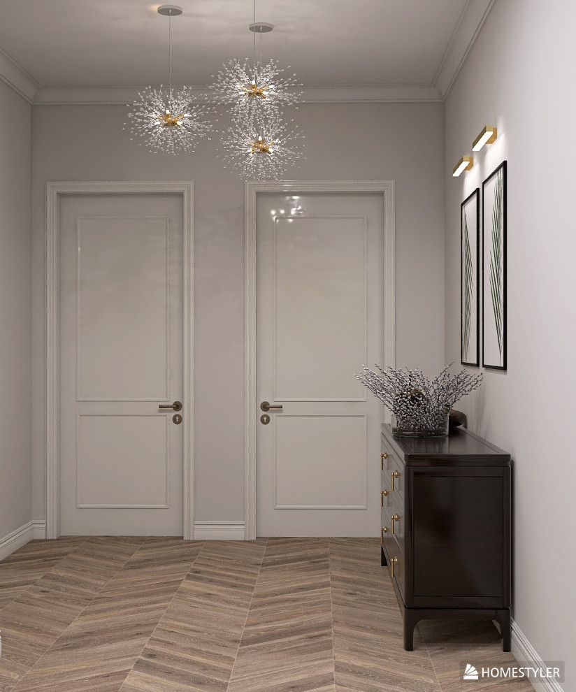 Обложка проекта: прихожая неокласика