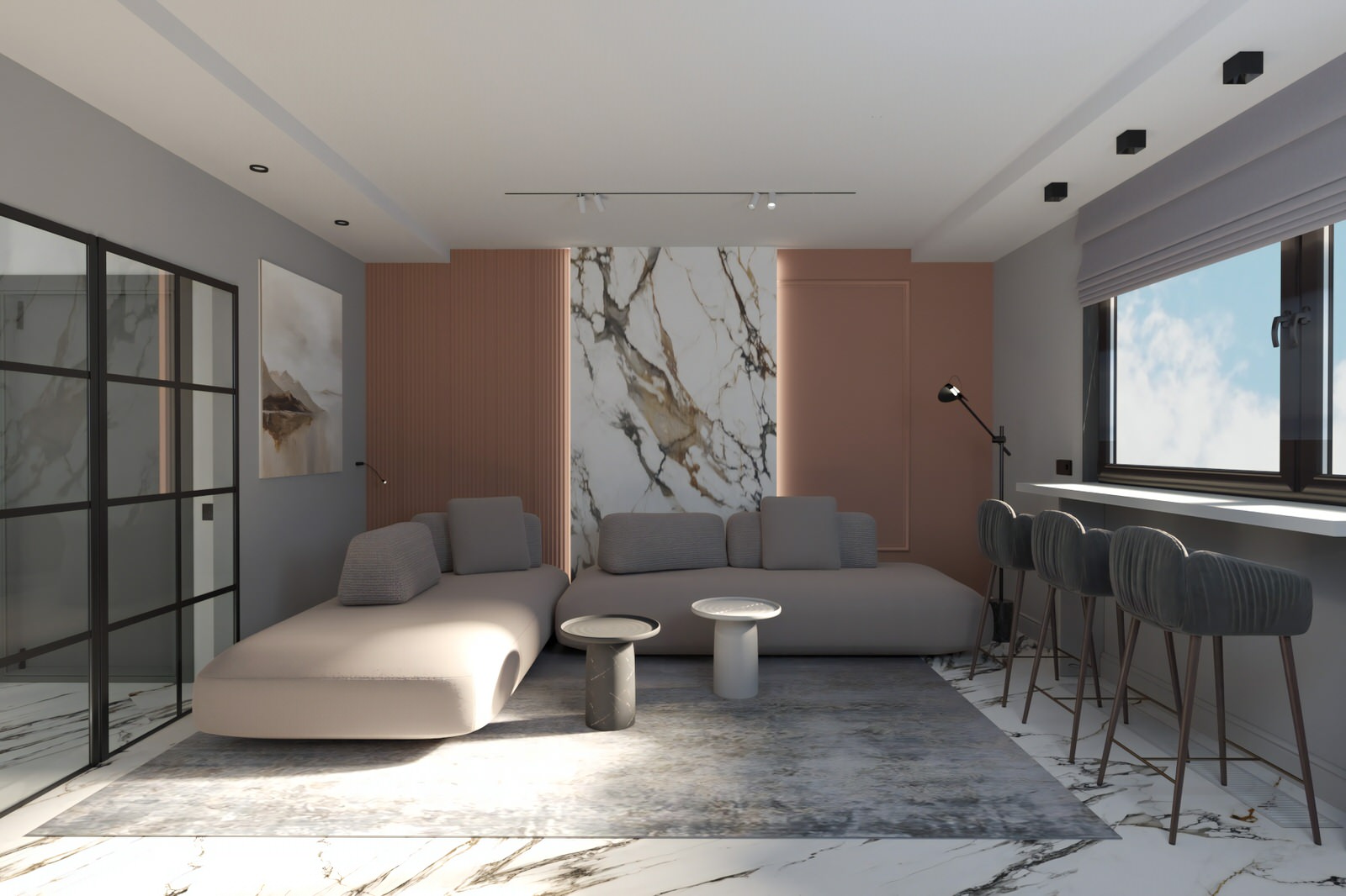 Обложка проекта: Студия 46 м2 ЖК "Нева"