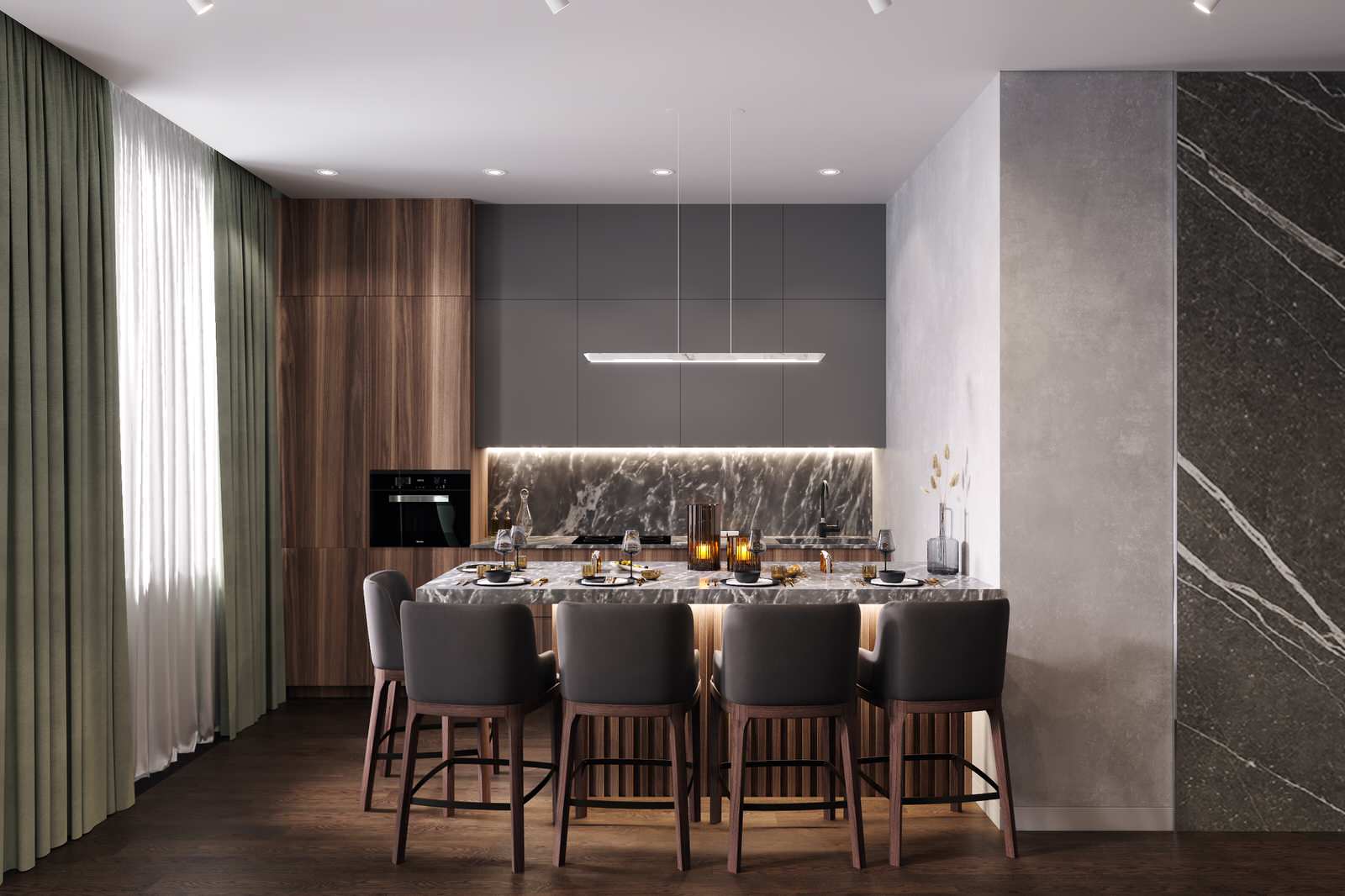 Квартира 110 кв. м. в современном стиле ЖК Red Side.