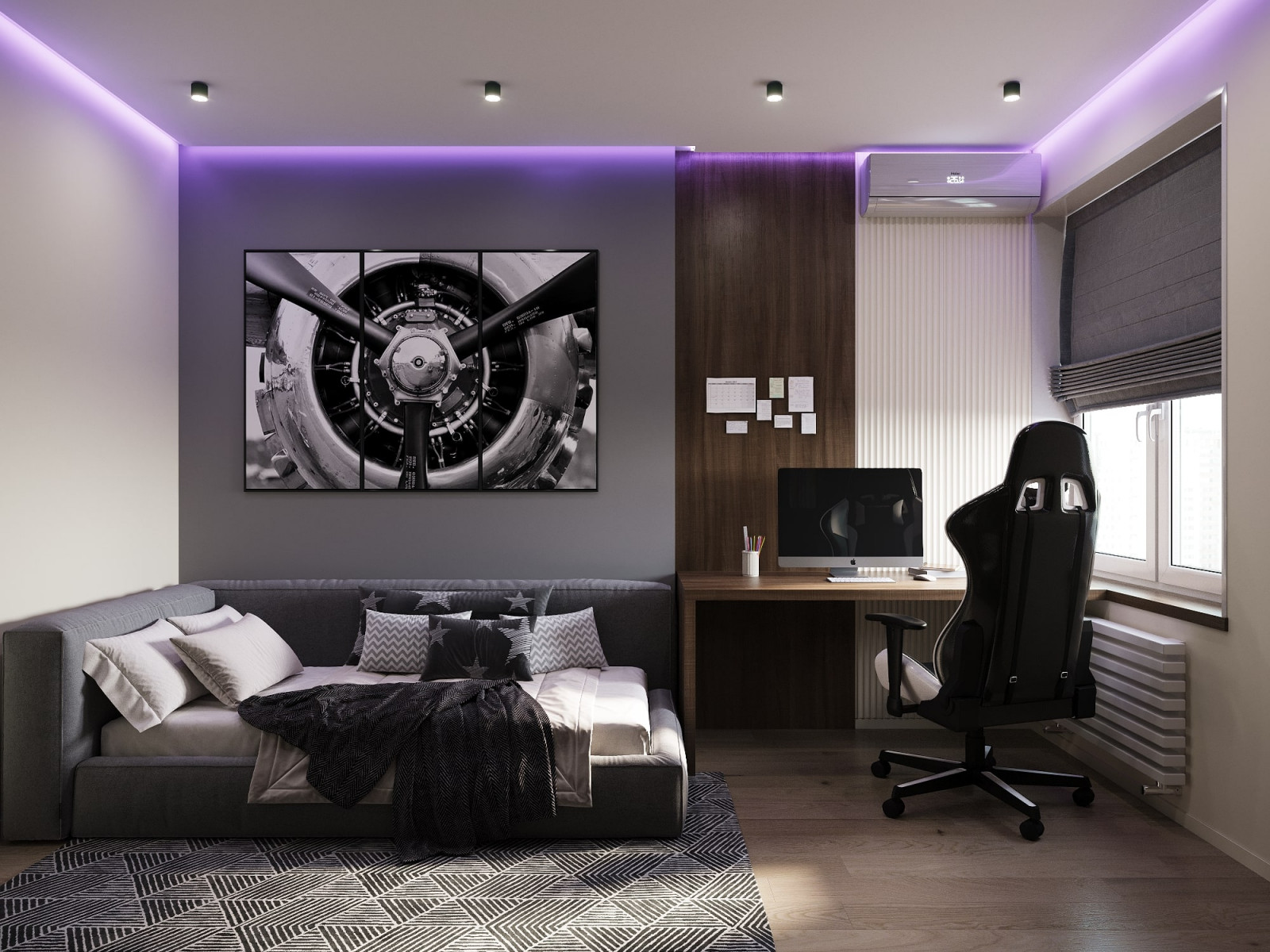 Дизайн-проект квартиры 67м² в ЖК Гранд Квартал