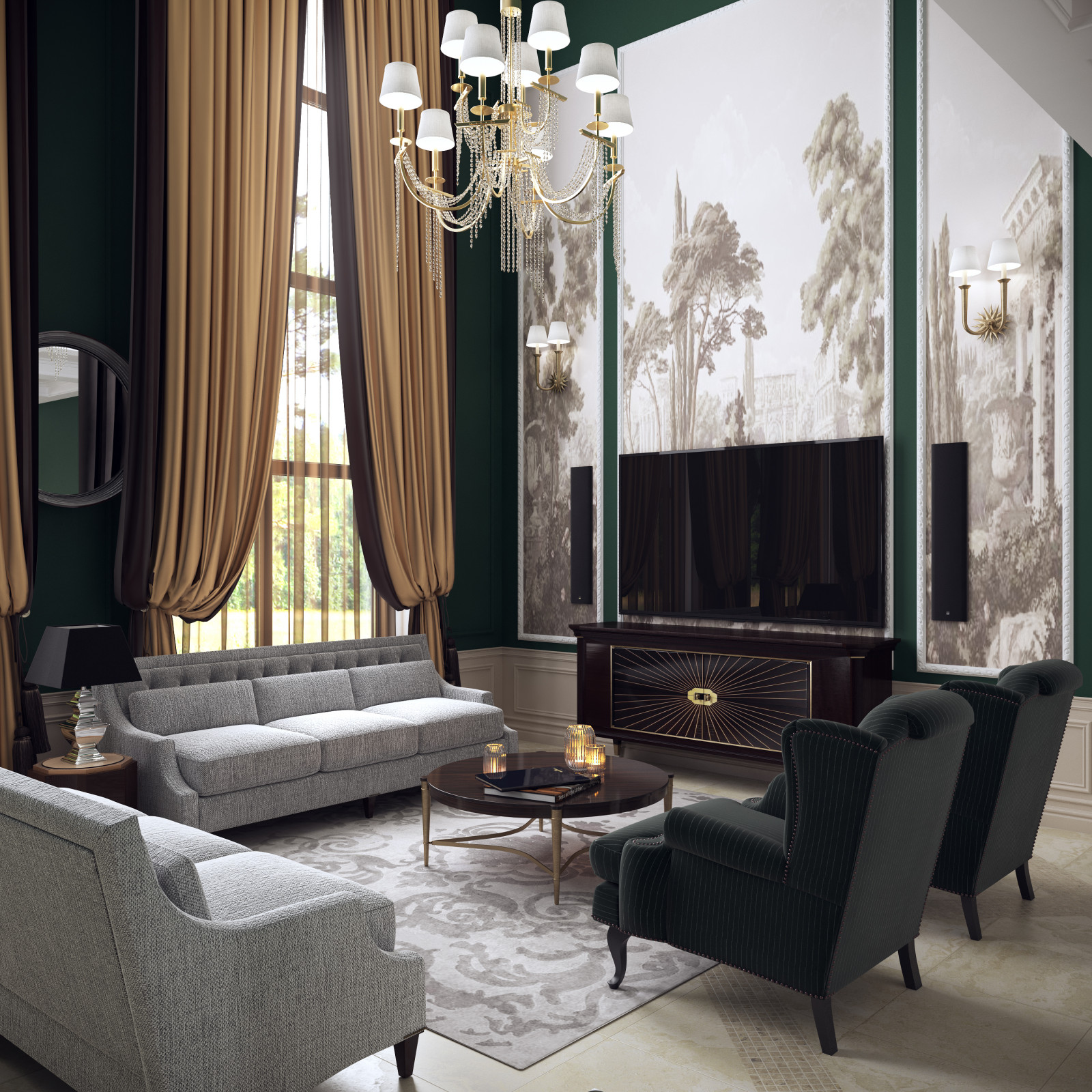 Обложка проекта: Интерьер загородного дома