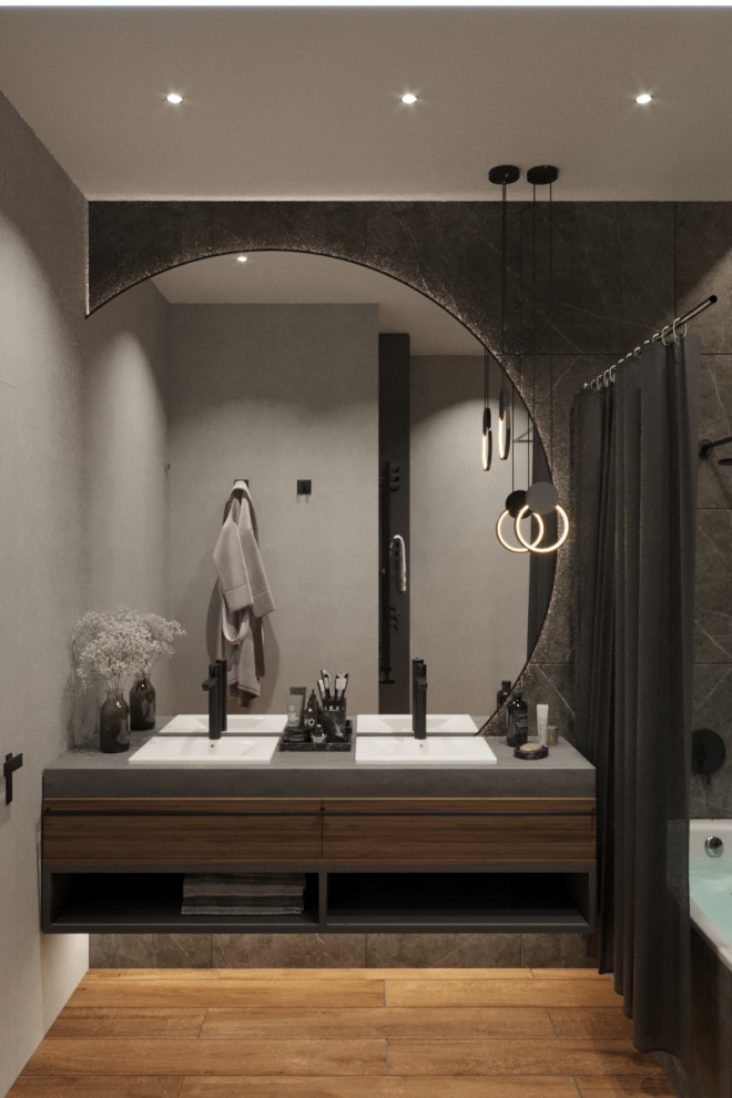 Современная квартира с выразительной отделкой