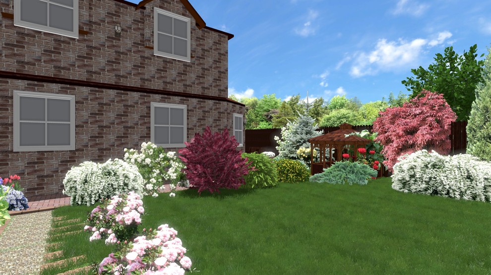 Ландшафтный проект узкого участка