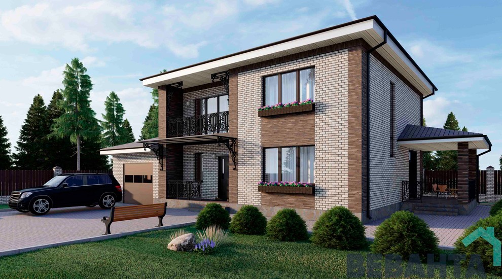 Загородный дом по проекту "Дом Валерии"