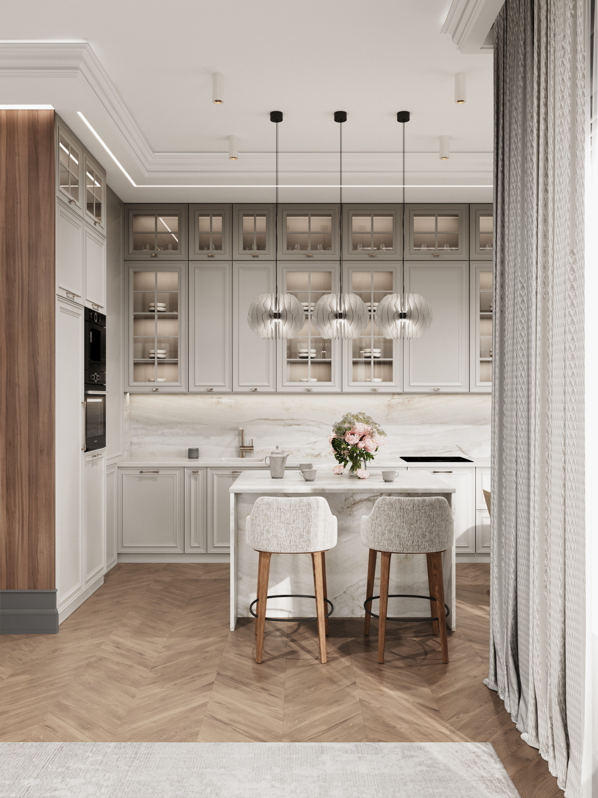 Современный интерьер на 200 кв.м.