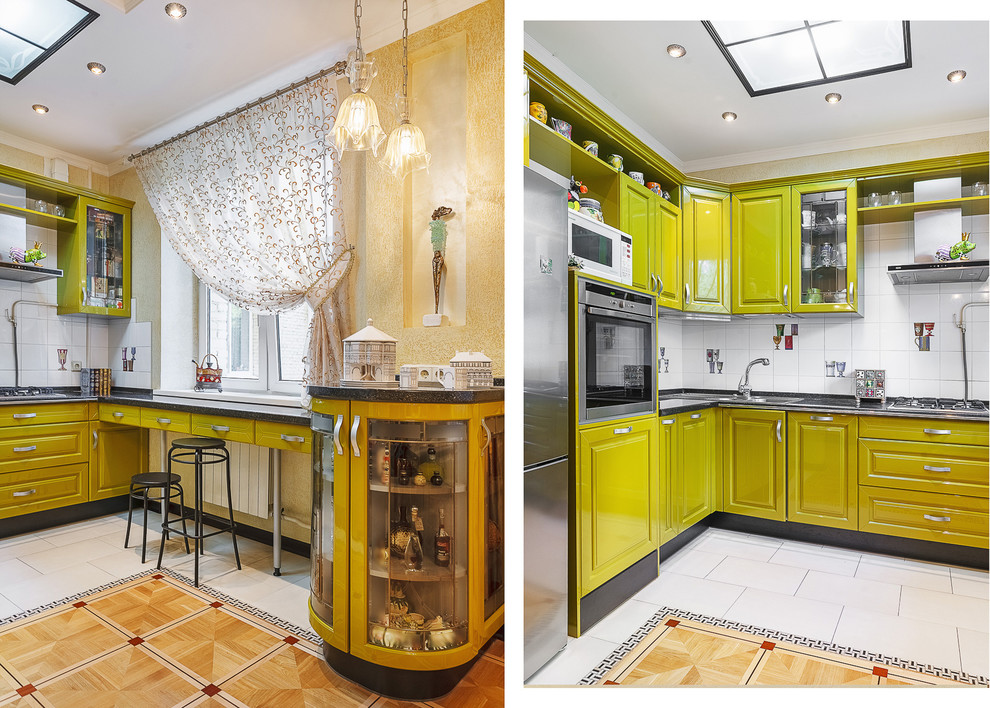 Квартира с архитектурной темой в интерьере