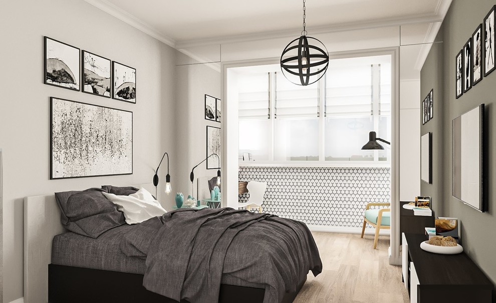 Квартира в современном стиле. Рациональное объединение пространства.