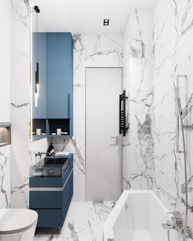 Обложка проекта: Ванная комната 4м2 ЖК Сердце Столицы