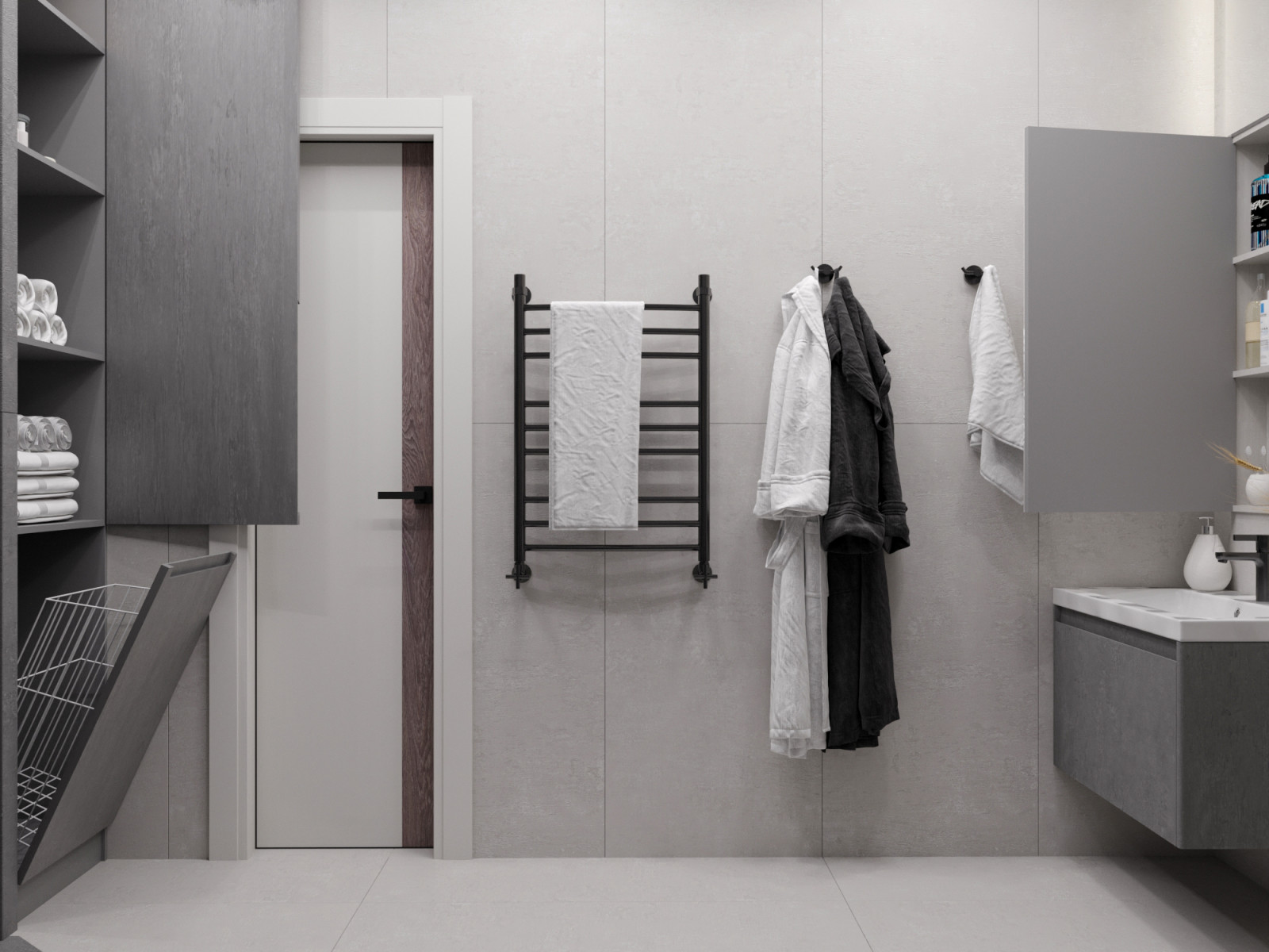 Санузел на 2 этаже загородного дома. Кемеровская обл.