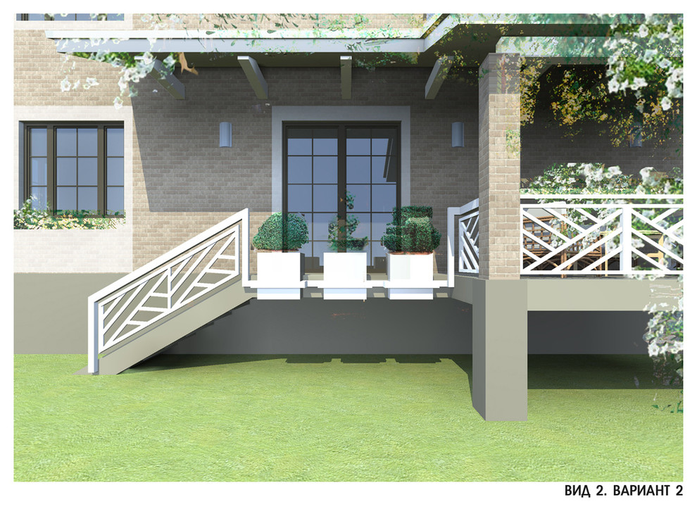 Проект террасы в доме. Декорирование фасадов