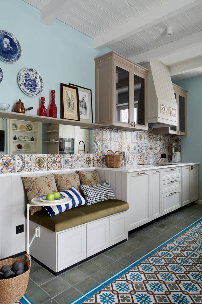 Кухня с котельной в шкафу