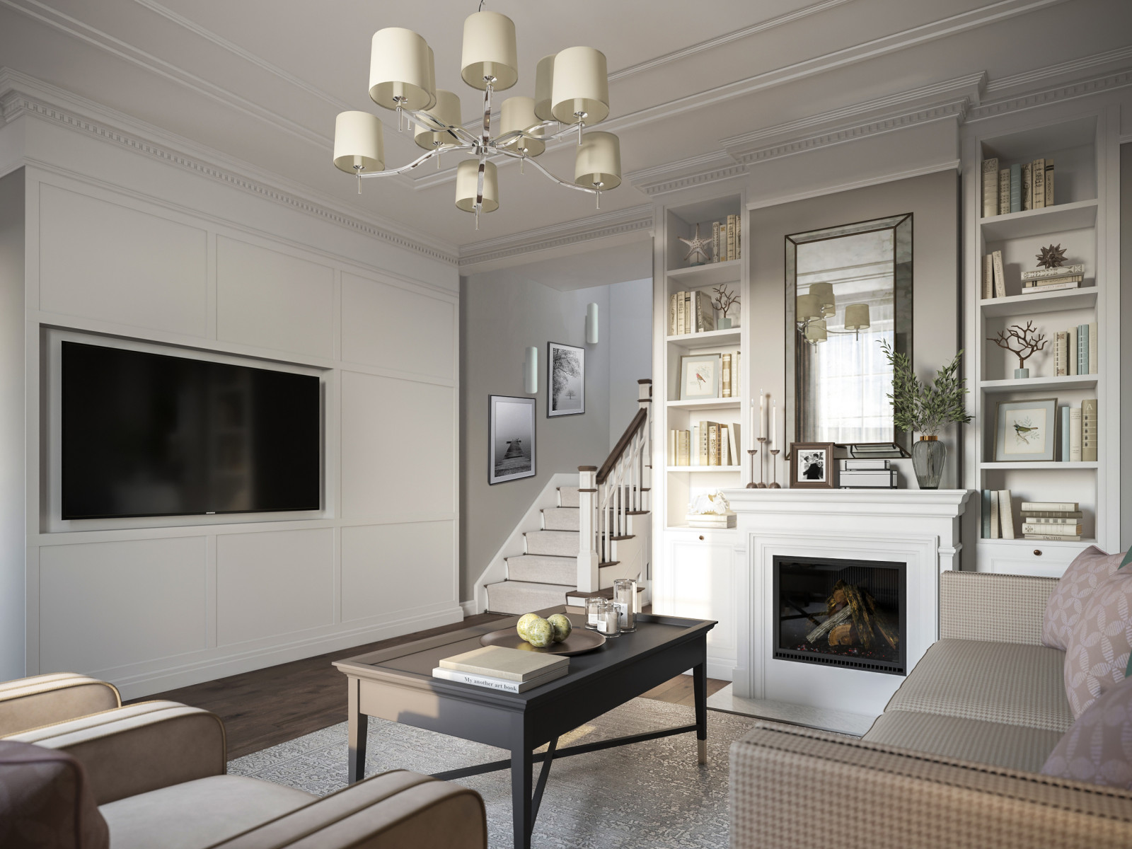 Загородный дом в стиле современной классики