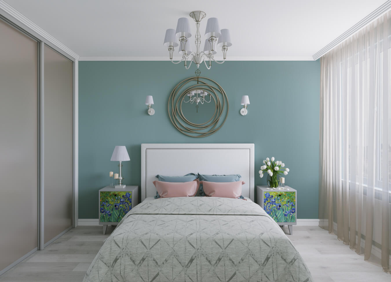 Дизайн интерьера спальни хозяев квартиры