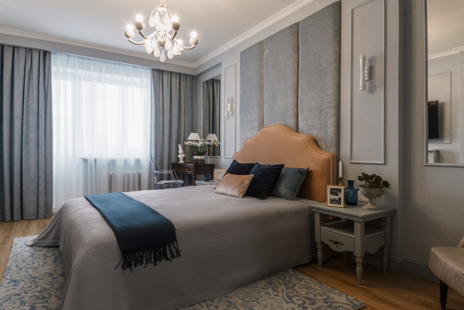 Квартира серого цвета с розовым. г.Димитровград .