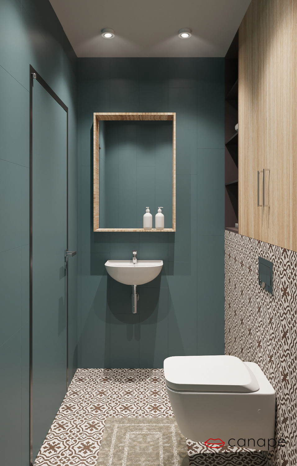 Нюансы синего и горчица