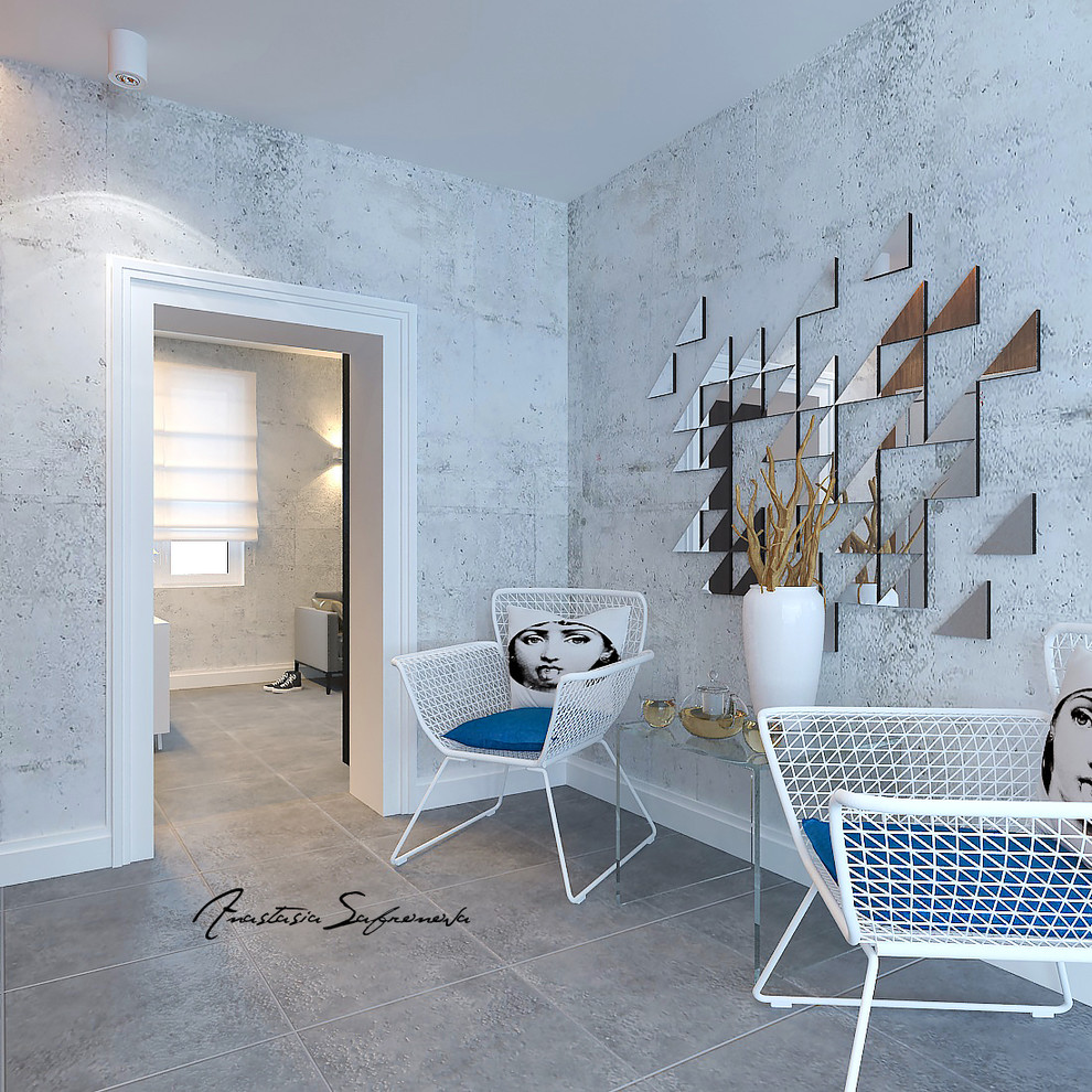 Дизайн интерьера первогот этажа дома в п.Солнечный Берег