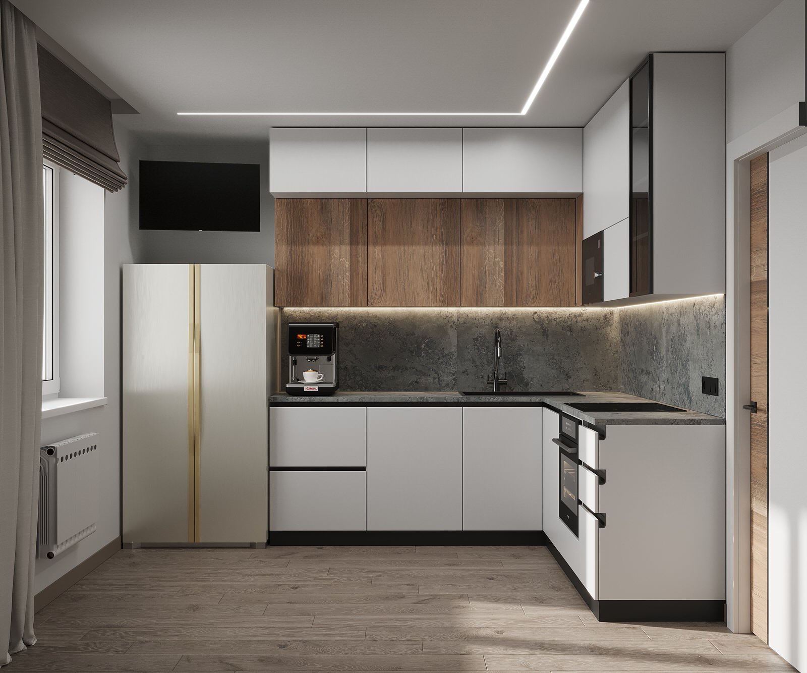 Трехкомнатная квартира с видом на лес