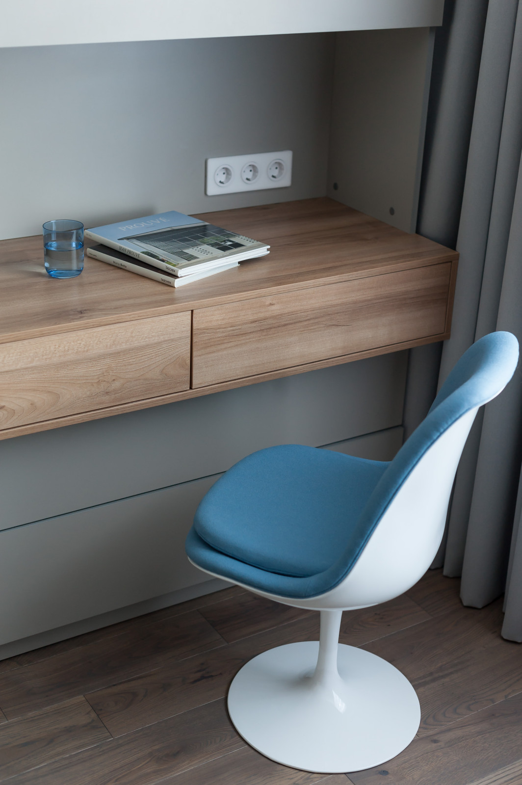 White and Wood Интерьер квртиры в ЖК "Лермонтов" в Ростов-на-Дону