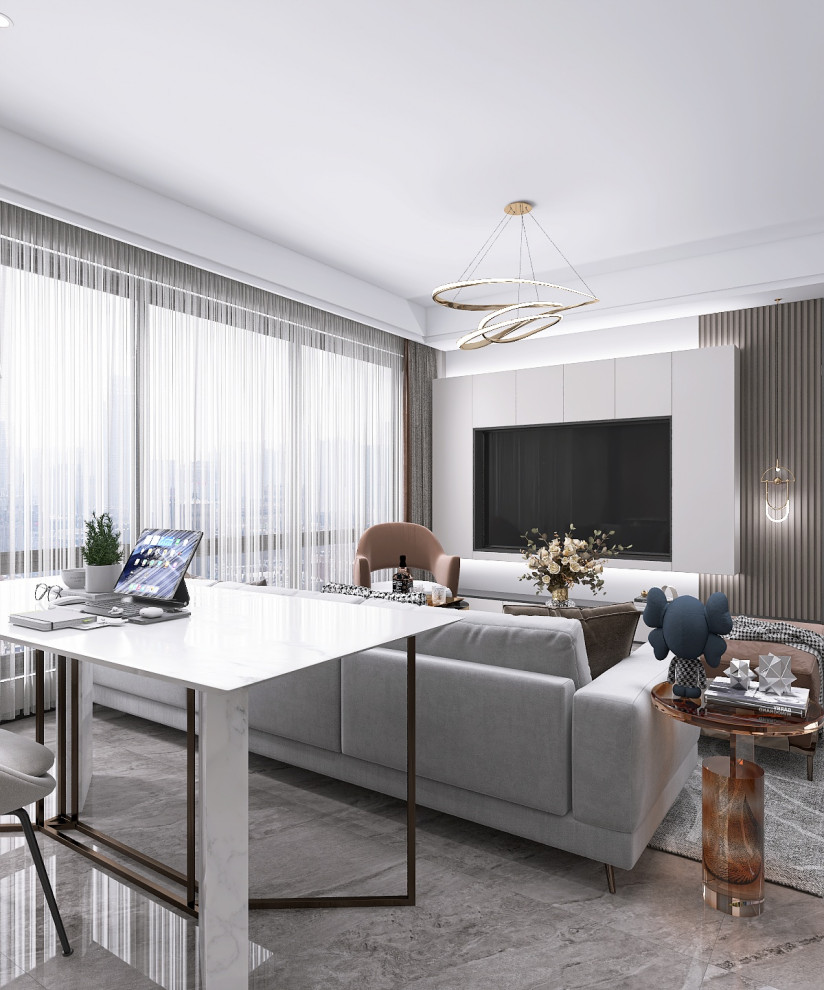 Конкурсная работа 70 кв.м. (кухня-гостиная)