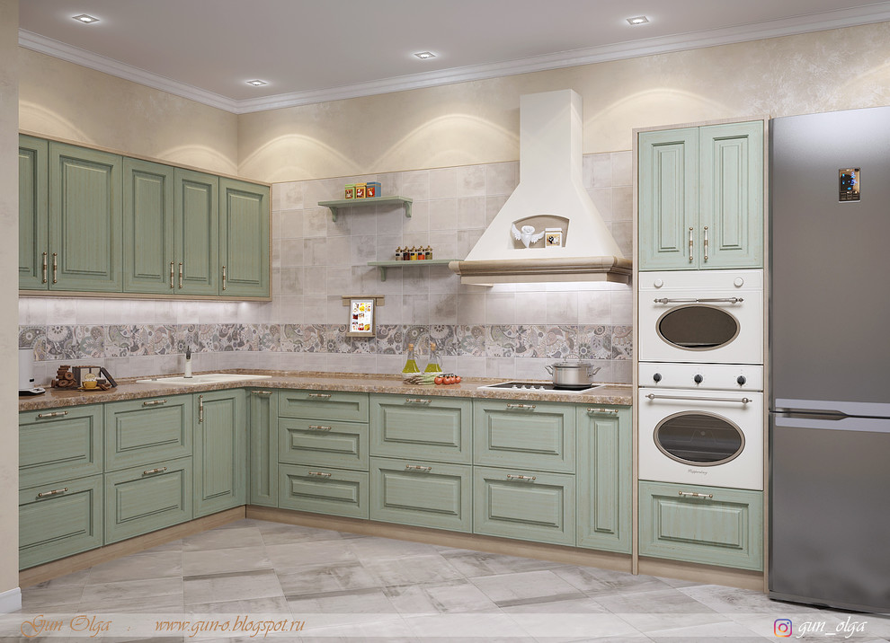 Обложка проекта: Кухня зеленая