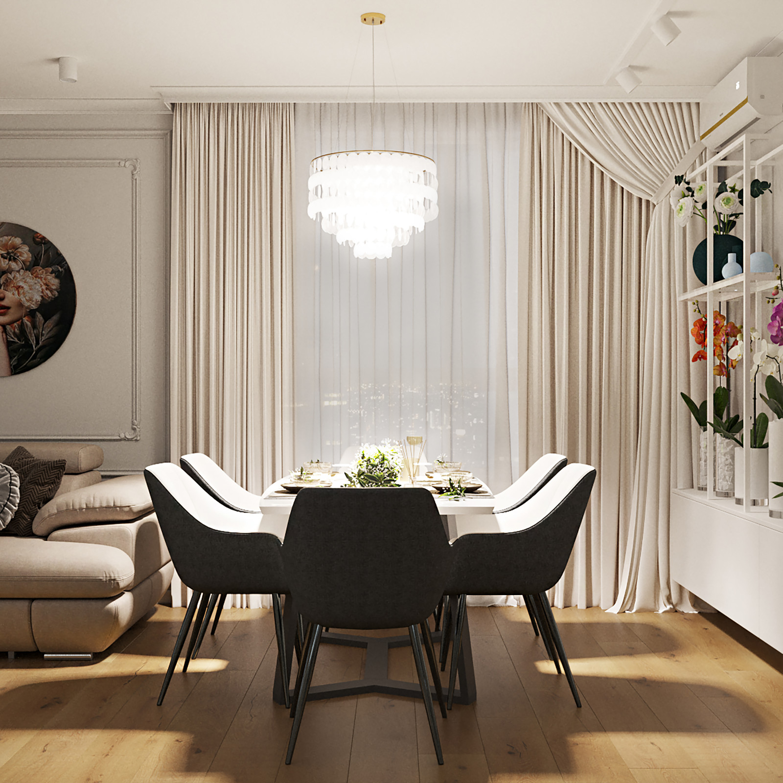 Дизайн-проект квартиры ЖК Поколения. S=78,3 м2