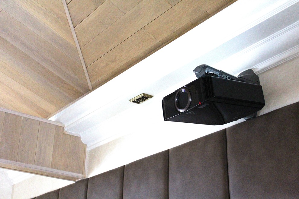 Обложка проекта: "Домашний Кинотеатр" в поселке "Павловская Слобода", загородный дом 1 383 м.кв.