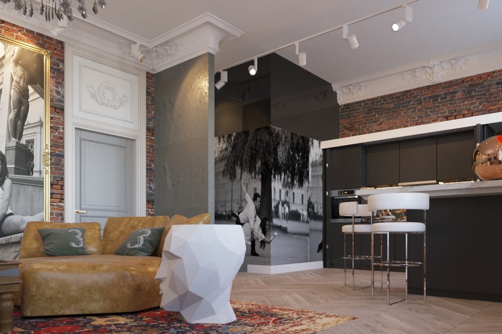 Проект дизайна интерьера квартиры, ул. Покровка, Москва