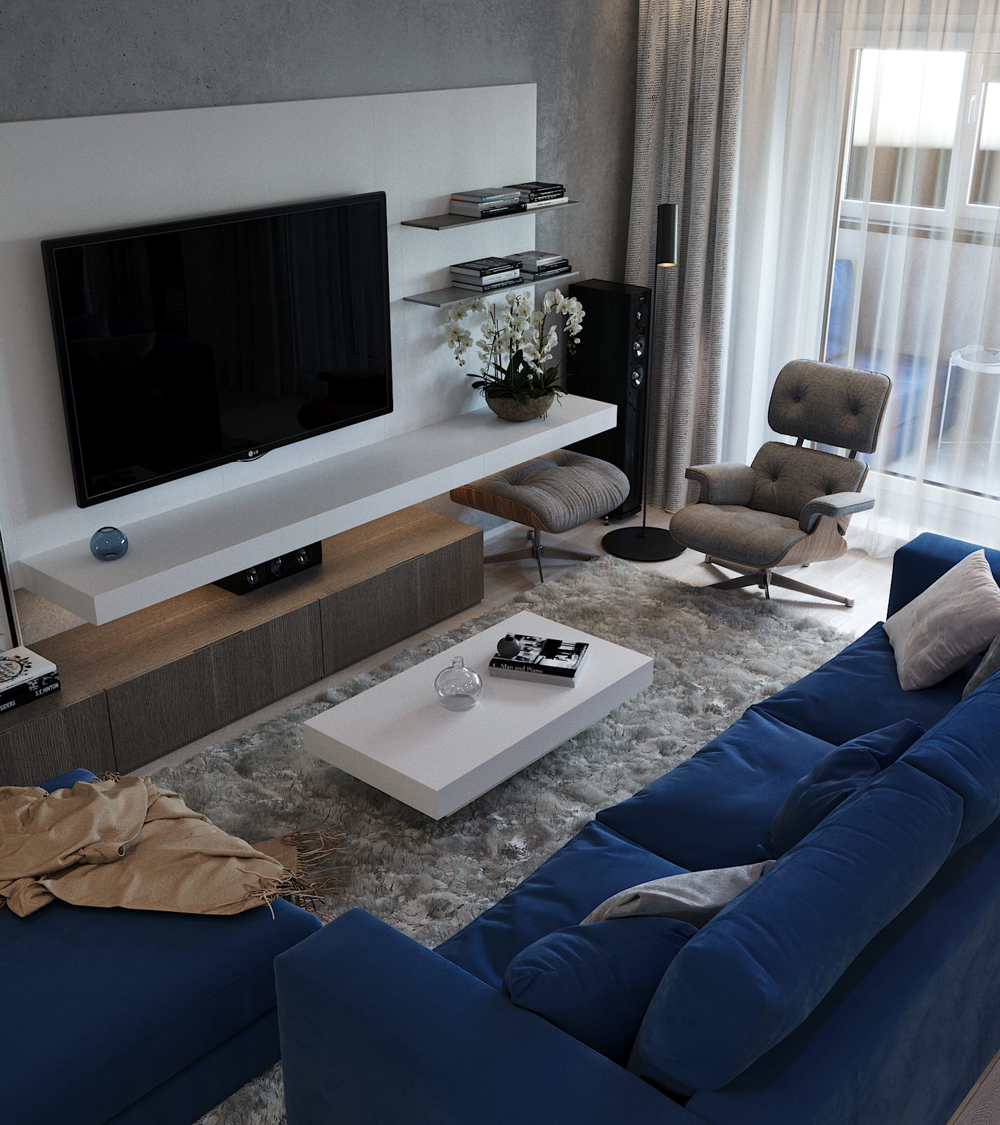 Project: "Nevskiy" - Гостиная-Кухня - Новгородская, 34 - г.Барнаул