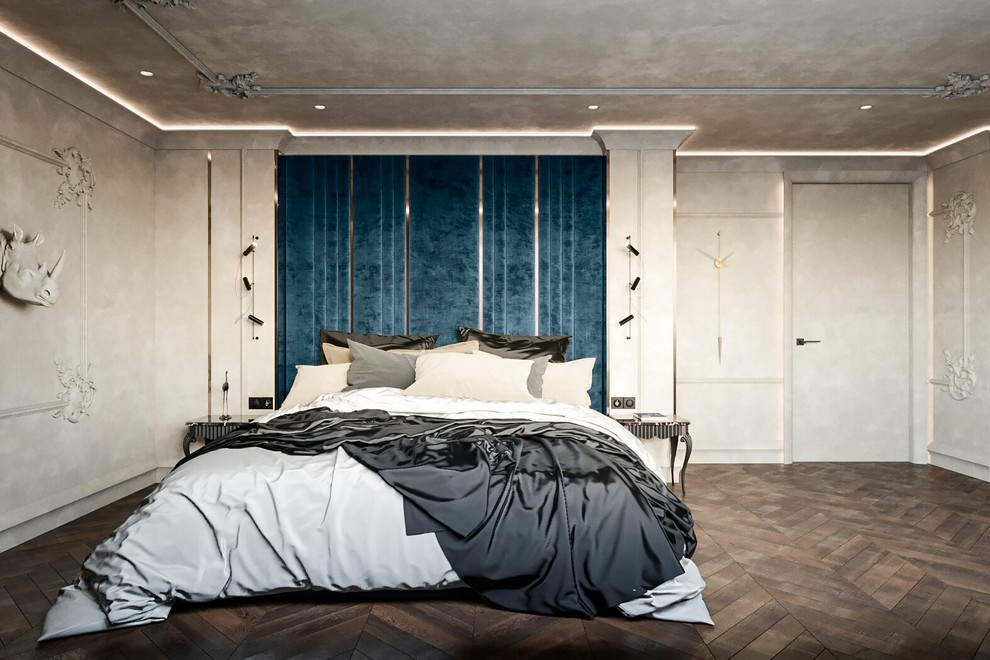 Дизайн-проект спальни в стиле Loft-MIX. г. Вятские Поляны , 2019