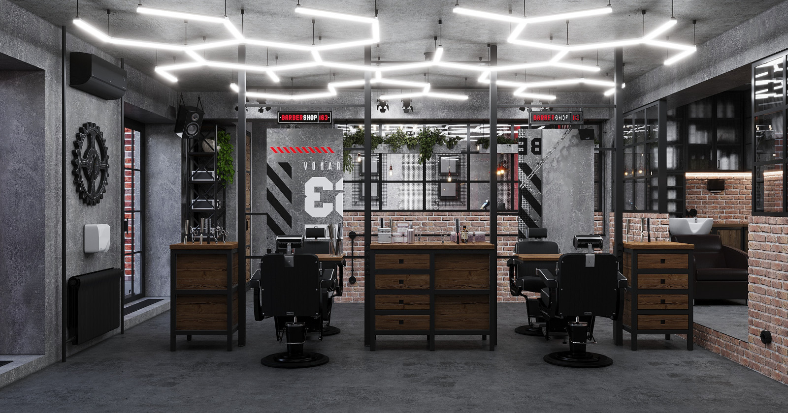 Обложка проекта: Дизайн барбершопа