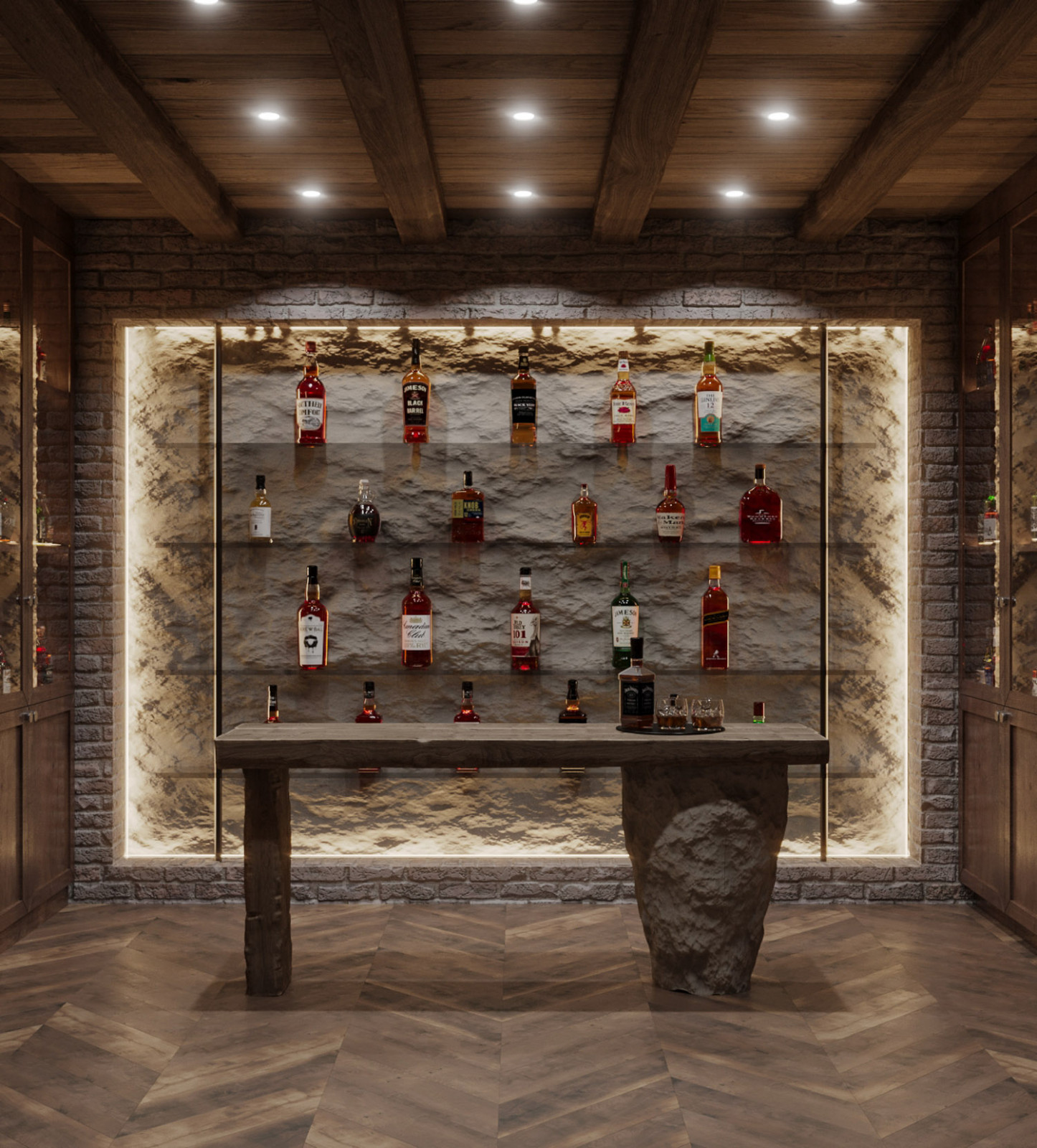 Обложка проекта: Интерьер виски комнаты