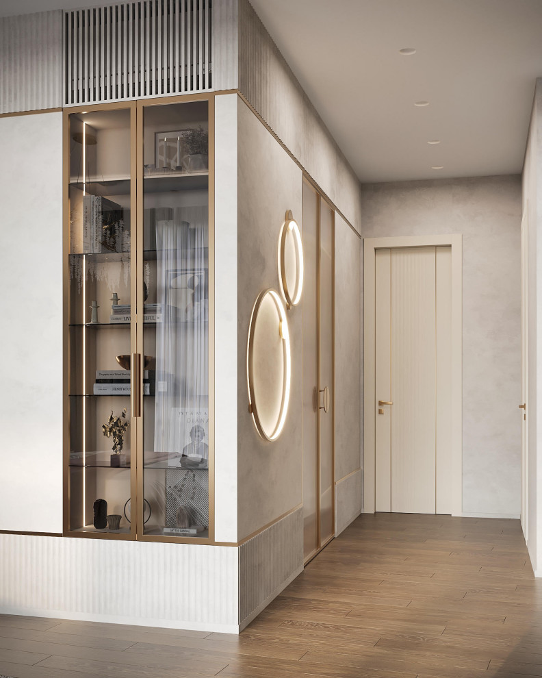 Роскошный дизайн квартиры в стиле современная классика в ЖК "Квартал Лахта парк"