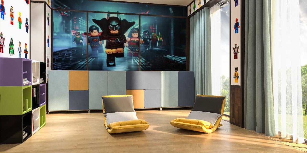 Обложка проекта: Проект переделки детских и игровой комнат в частном доме