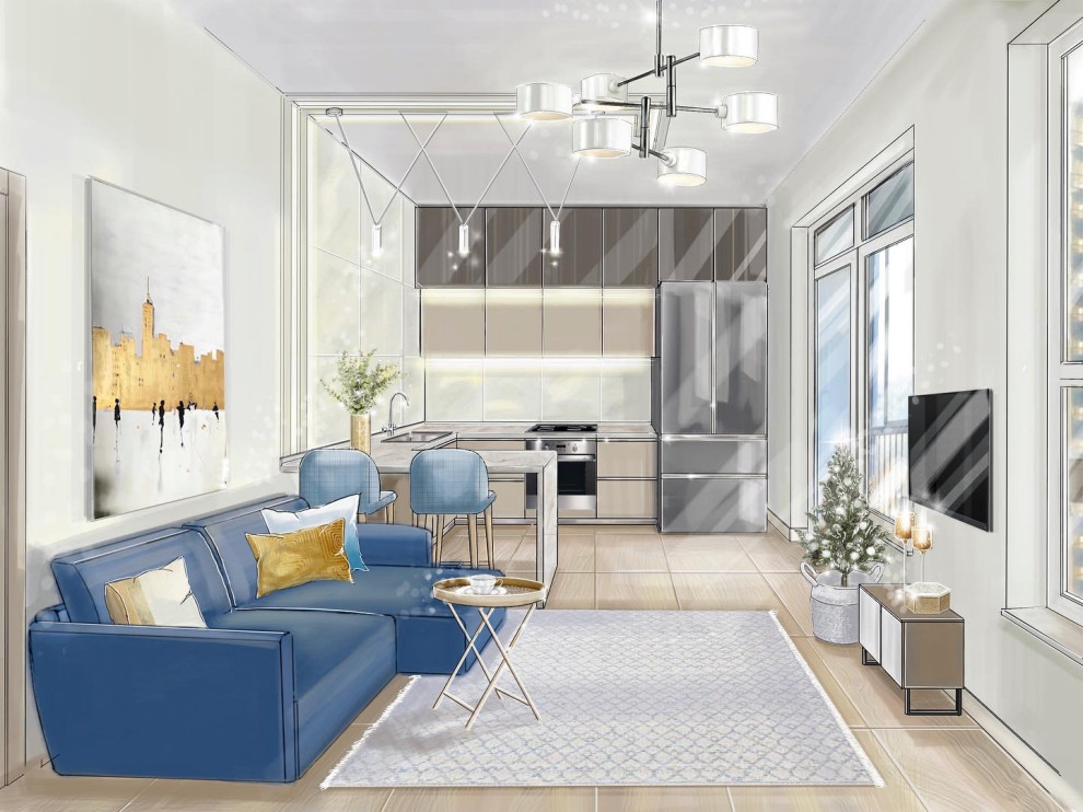 Скетчи и коллажи интерьера