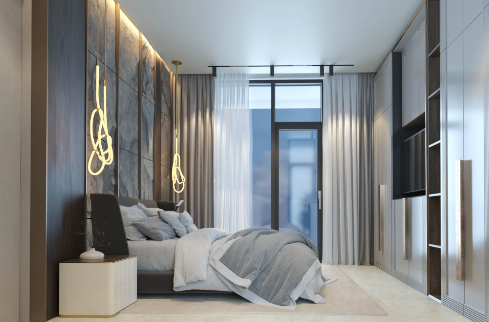 Гостевая спальня в проекте загородного дома Mountain House