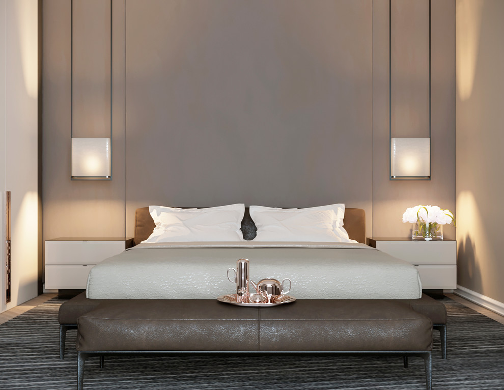 Фронтальный вид на кровать