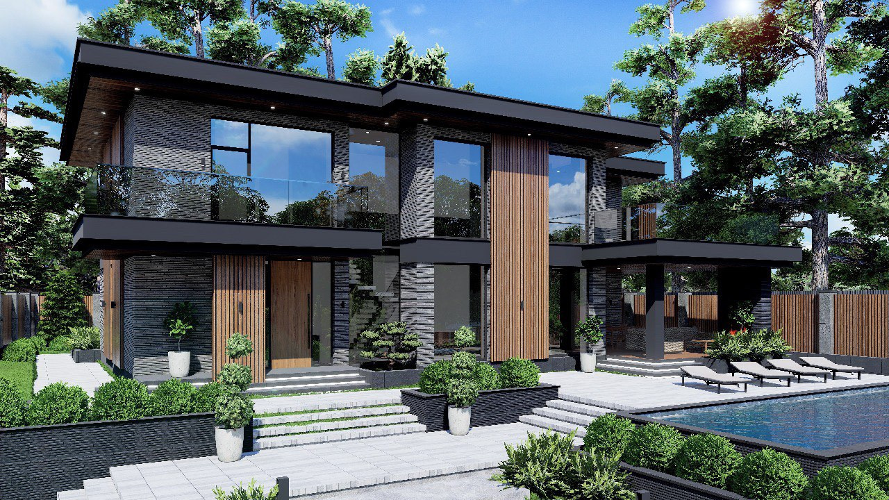 Обложка проекта: This project is designed in a modern . style with hi-tech elements. . Characteristic