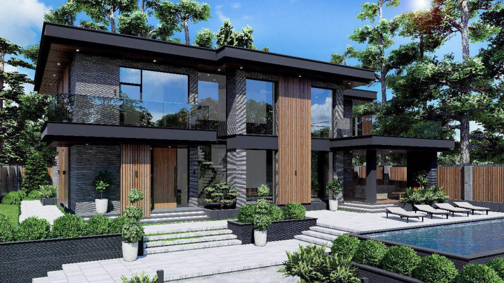 Обложка проекта: This project is designed in a modern . style with hi-tech elements. . Characteristic