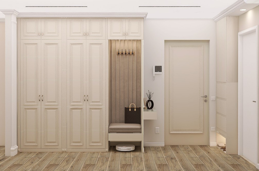 Проект 2 ком. квартира 58,3 м2 для женщины с сыном. Стиль современный