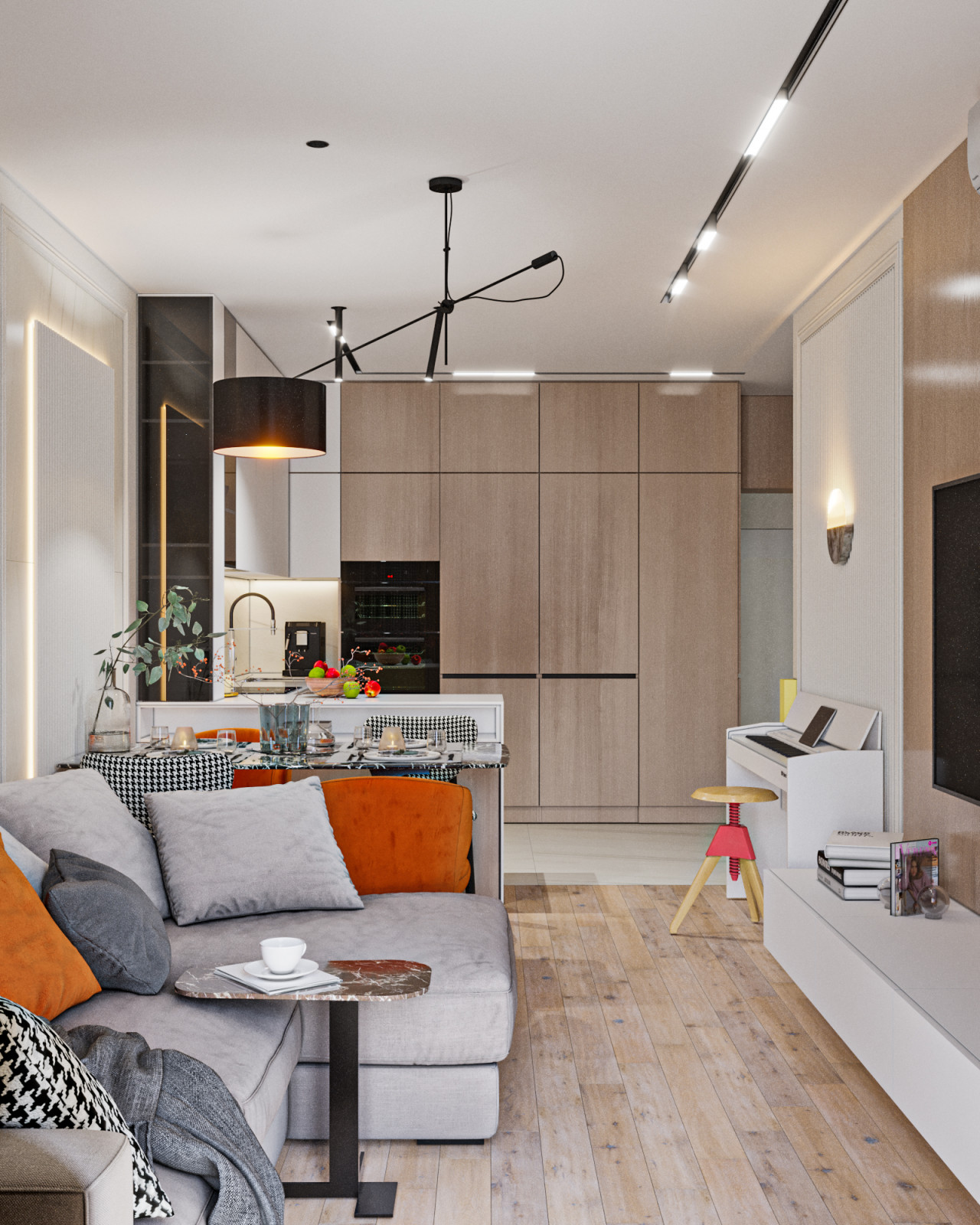 Обложка проекта: Теплый проект квартиры на севере