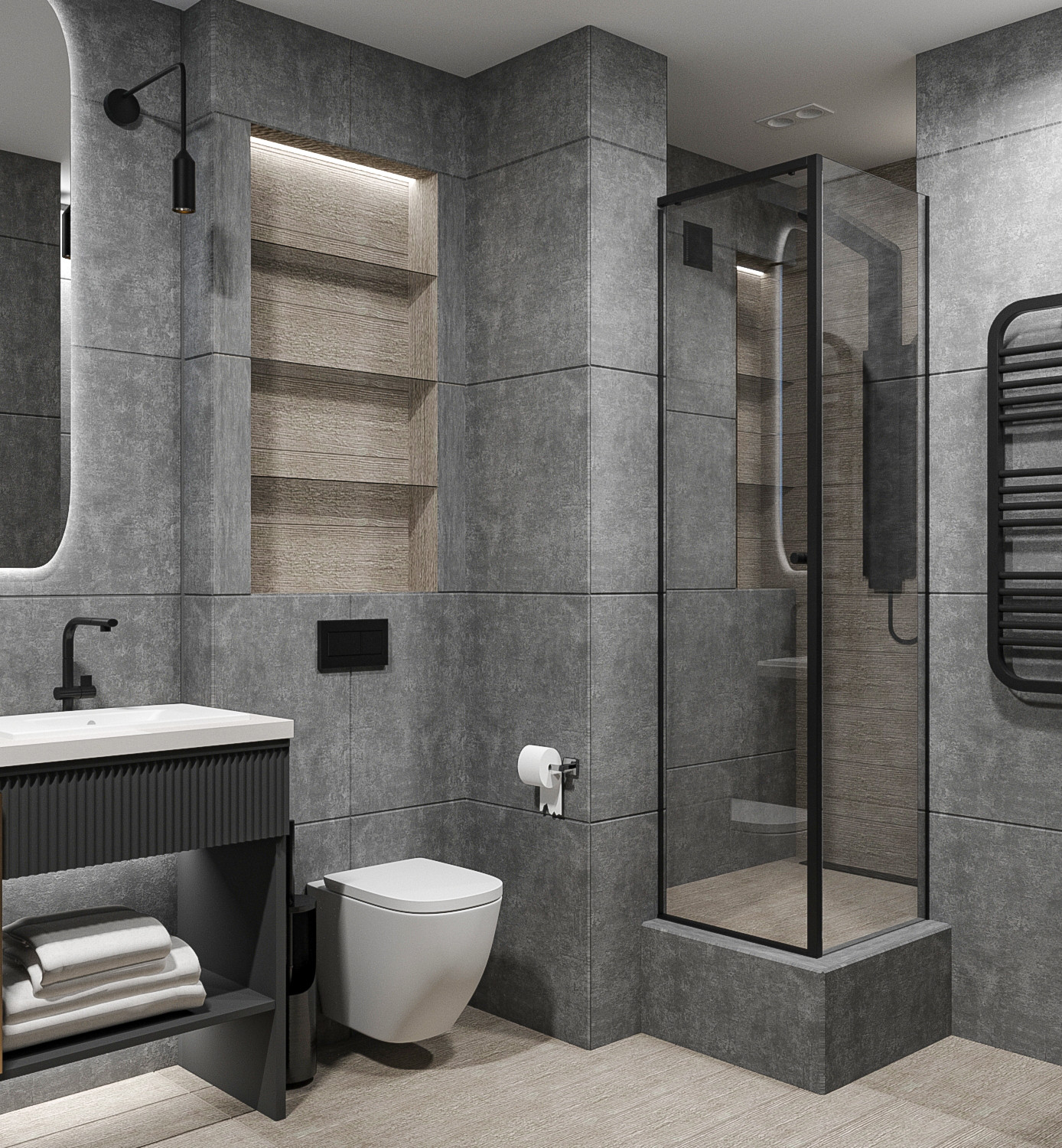 Проект квартиры в современном стиле