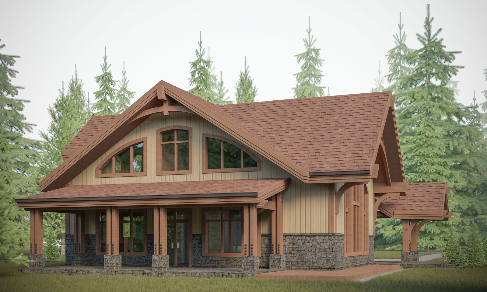 Обложка проекта: Дом по технологии Timber Frame
