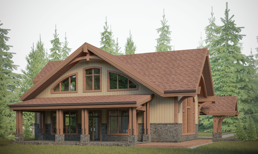 Обложка проекта: Дом по технологии Timber Frame