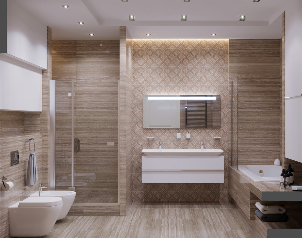 Обложка проекта: Ванная комната квартиры в ЖК «Триумф»