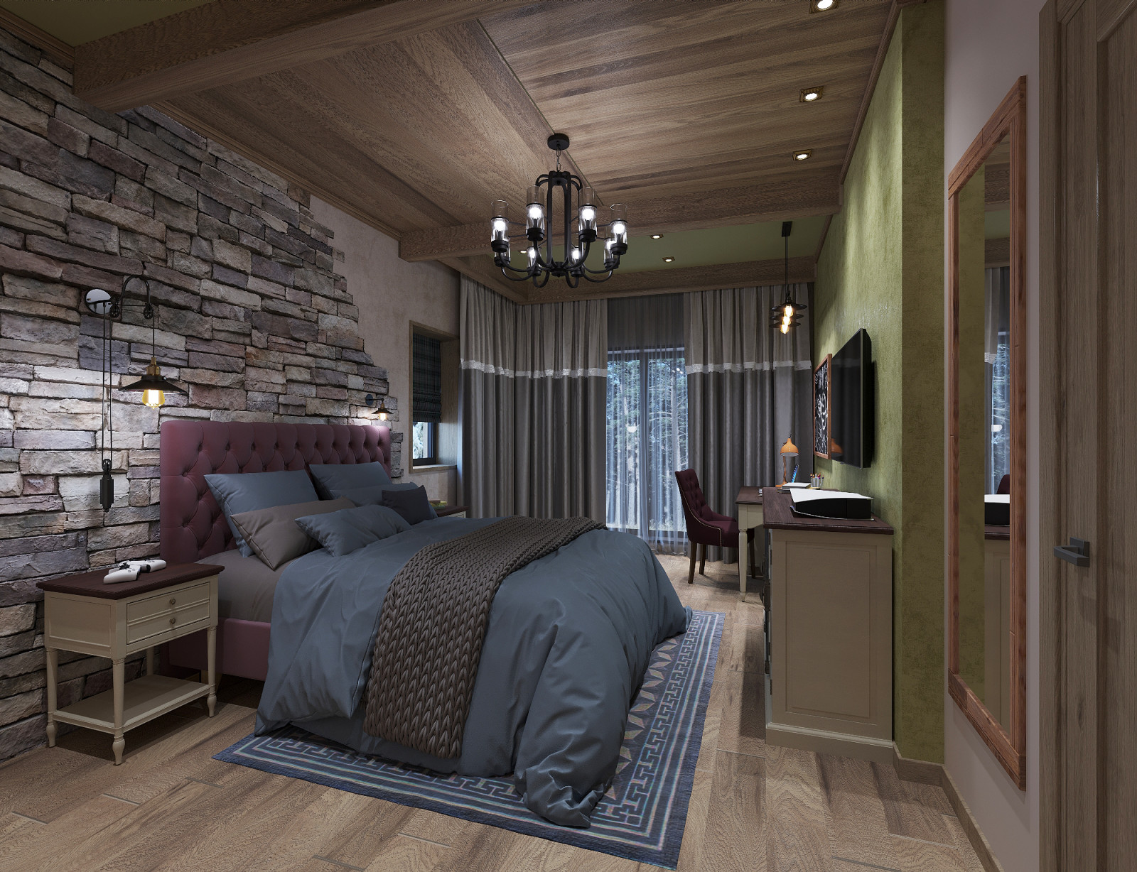 Коттедж с элементами стиля шале