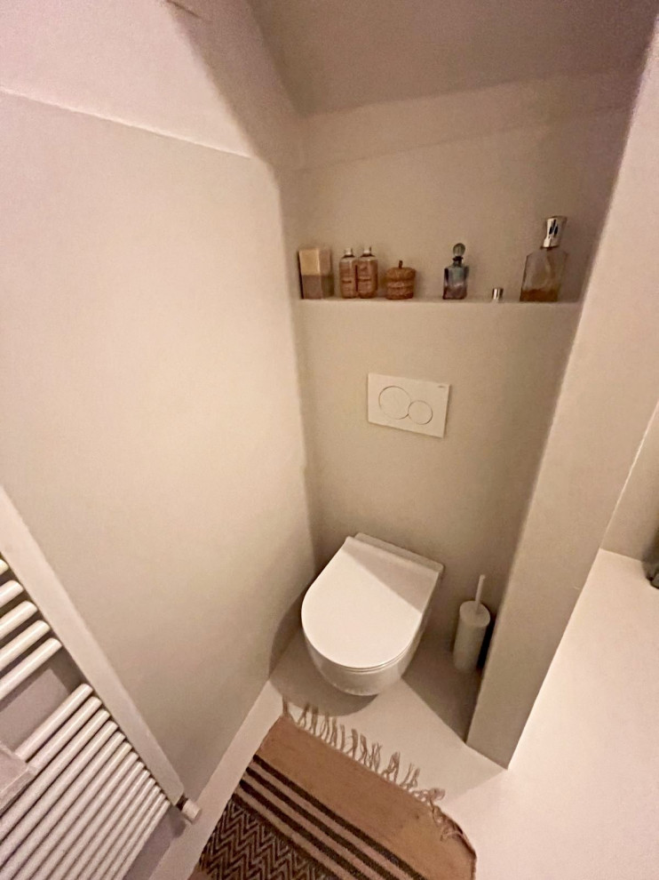 Микроцемент (Арт бетон) для санузла и душевого угла