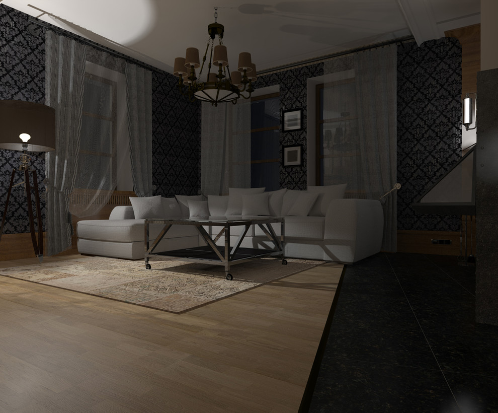 Мягкий "steam-punk" в небольшом загородном доме Подмосковья.